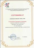 Сертификат о представлении опыта в форме мастер-класса "Дидактические игры по технологии ТРИЗ", 2018.